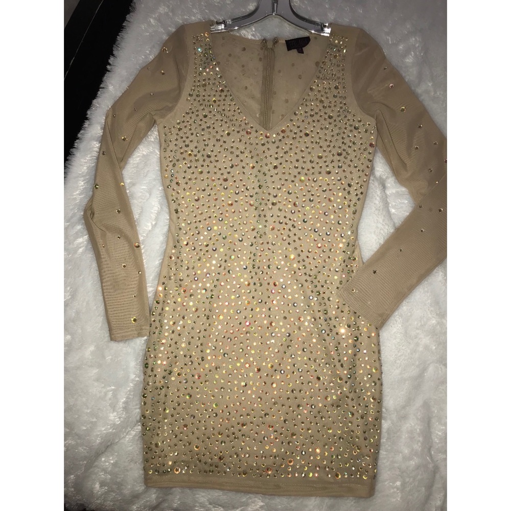 Beautiful nude sparkly dress